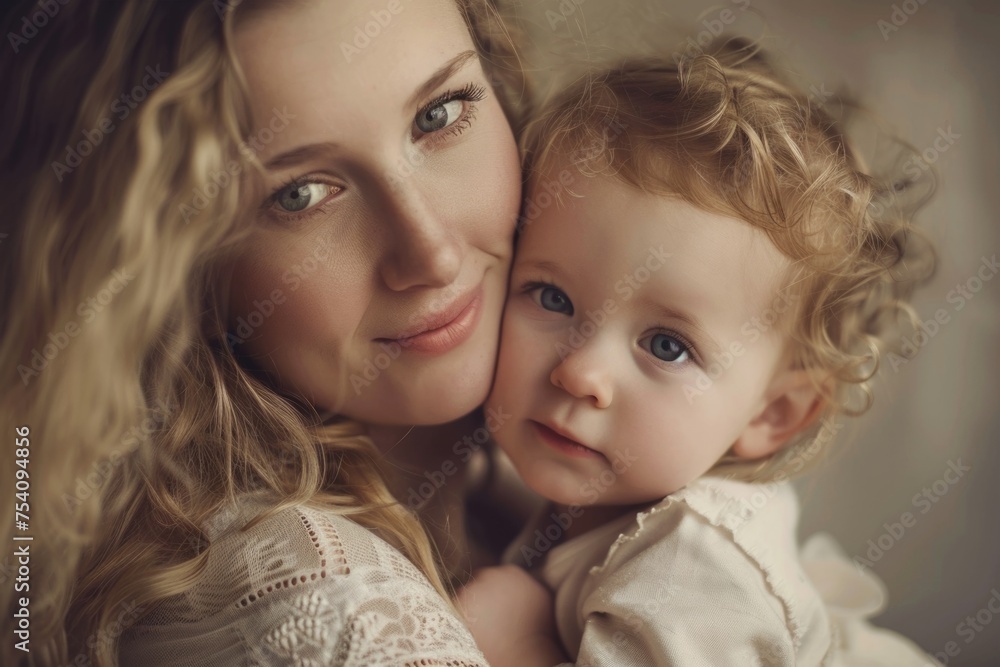 Mother and child portrait 