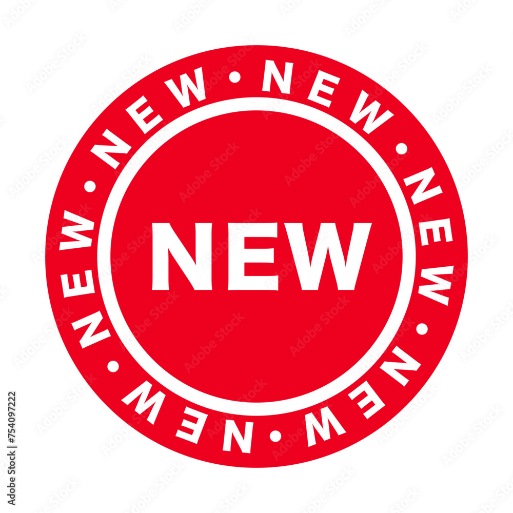 Circular NEW icon. New products. Vector. Circular NEW icon. New products. Vector.