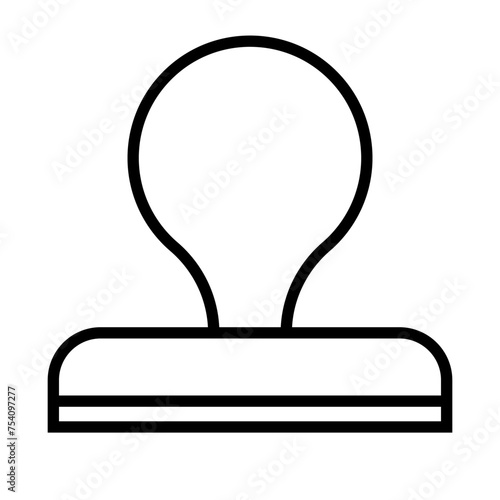 Simple stamp icon. Seal icon. Vector.