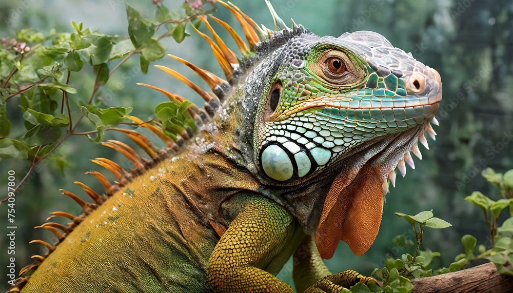 Fototapeta premium iguana in the zoo