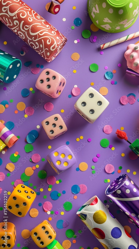 Colorful and cute background. April fool's day background. April fool font per dice background. Colorful and cute background. April fool's day background. April fool font per dice background.