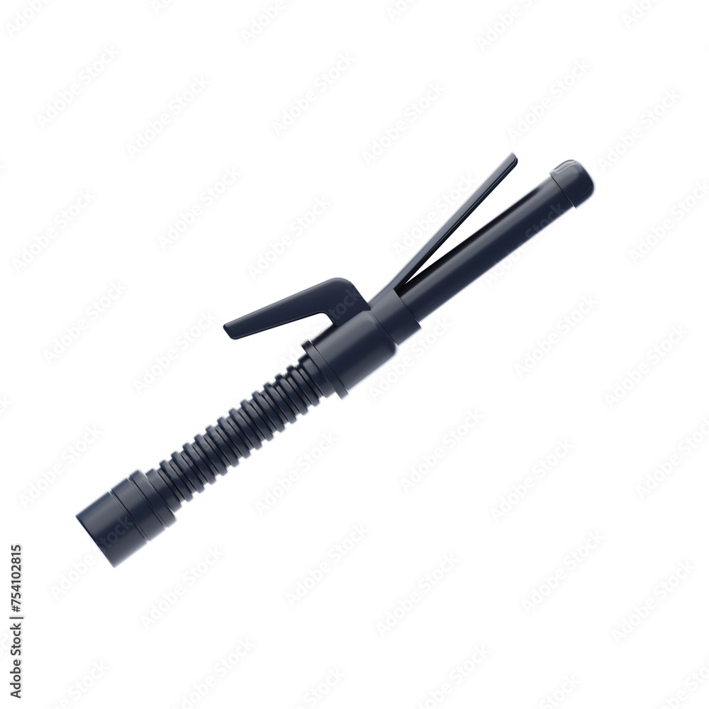3D Curling Iron Heat Styling. 3d illustration, 3d element, 3d rendering. 3d visualization isolated on a transparent background 3D Curling Iron Heat Styling. 3d illustration, 3d element, 3d rendering. 3d visualization isolated on a transparent background