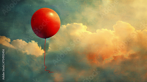 hot air balloon in sky photo