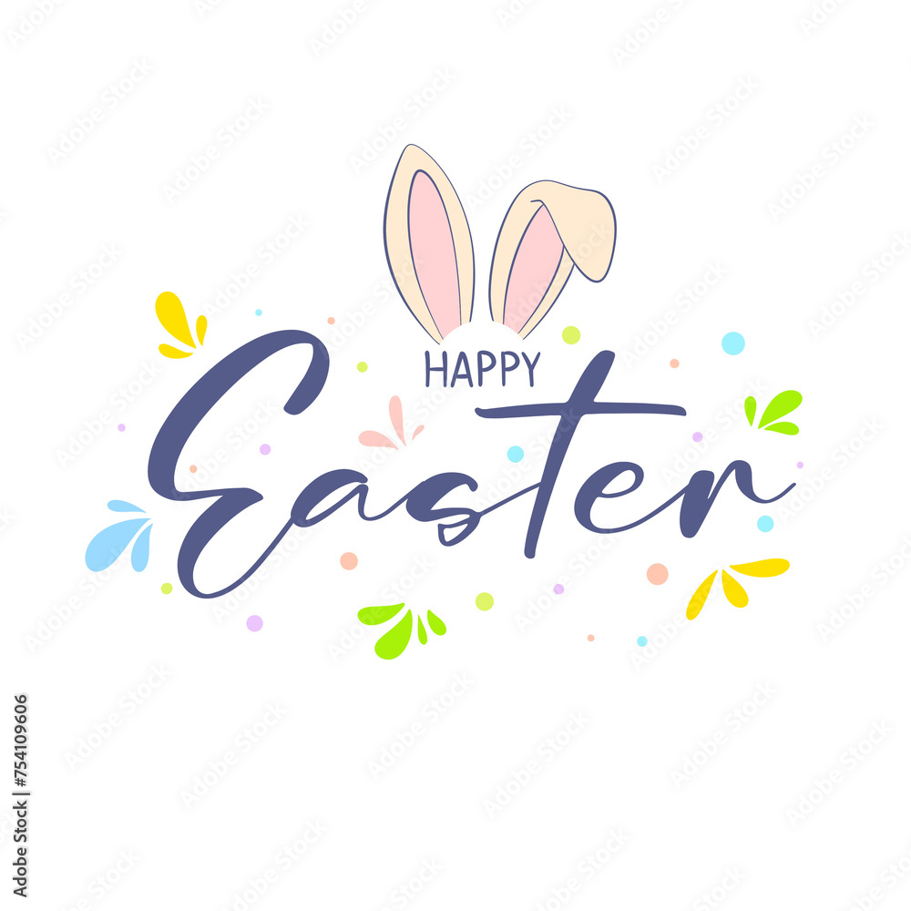 Obraz premium Happy Easter illustration 