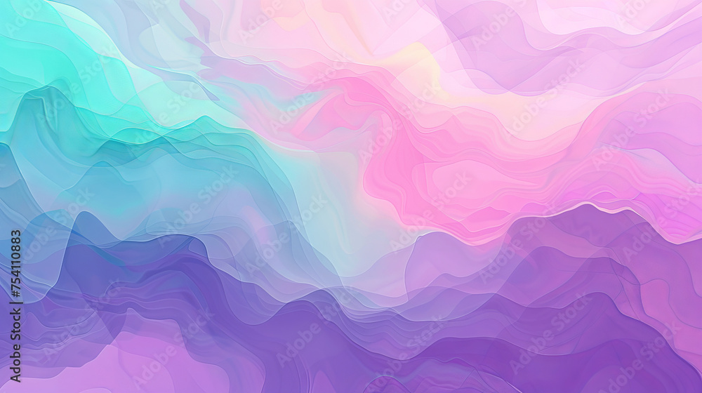 Vibrant Wave Artistry: A Colorful Abstract Background with Lines, Waves, and Gradient Hues in Pink, Blue, and Green, Creating a Stylish and Artistic Water-Inspired Pattern