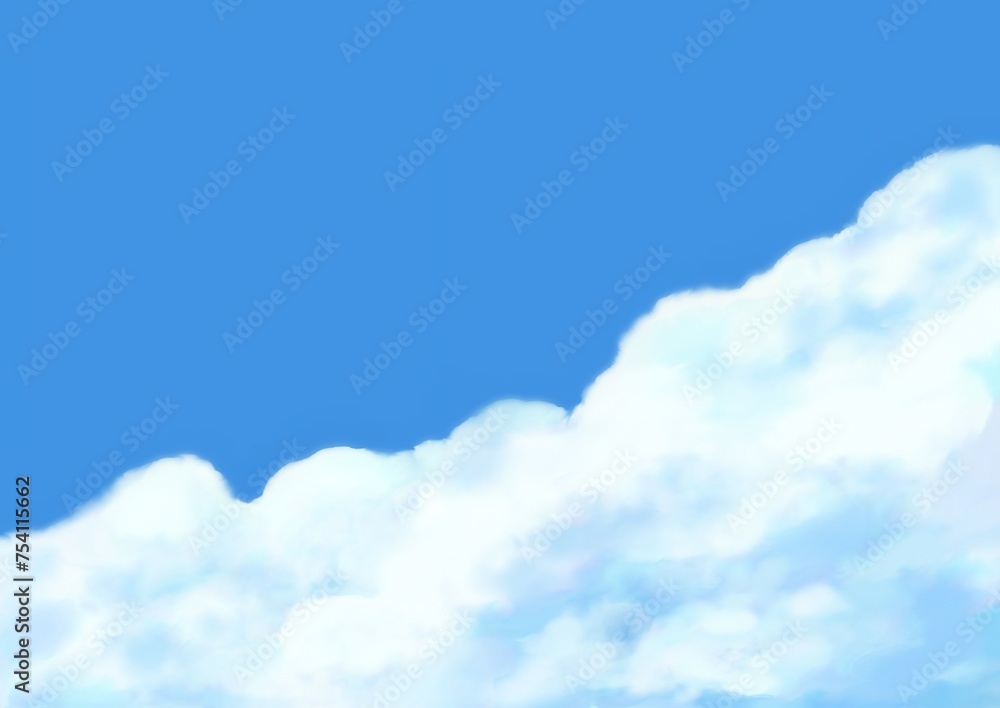 青い空と雲の背景