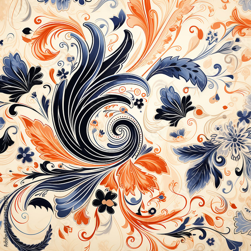 seamless pattern with flowers