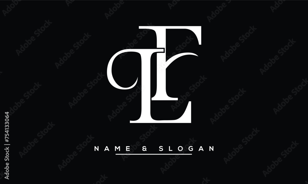 FL, LF, F, L Abstract Letters Logo Monogram FL, LF, F, L Abstract Letters Logo Monogram