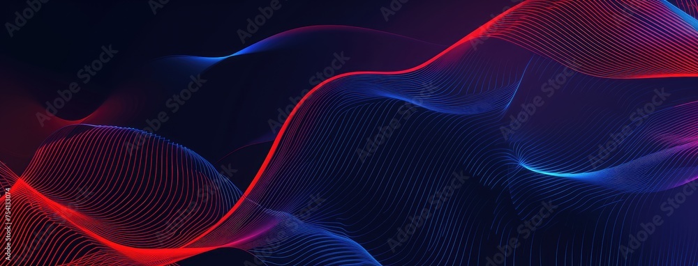 Vibrant Digital Waves on Dark Background Vibrant Digital Waves on Dark Background