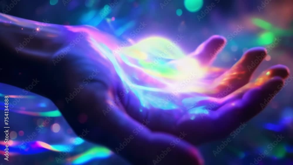 A comforting holographic image offers a virtual hand to hold as you open up about your struggles in a safe nonjudgmental space. A comforting holographic image offers a virtual hand to hold as you open up about your struggles in a safe nonjudgmental space.
