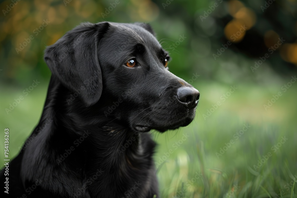 Black Labrador Retriever Sitting on Isolated Background in High Resolution Photograph Black Labrador Retriever Sitting on Isolated Background in High Resolution Photograph
