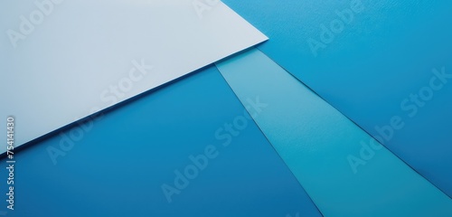 Abstract Blue Shades Paper Overlapping Design