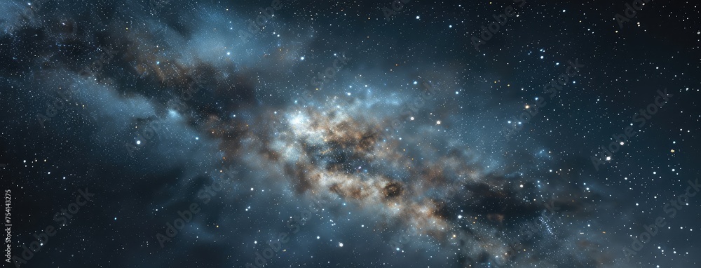 Majestic Milky Way Galaxy Panoramic View