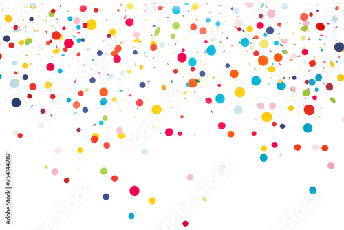 Colorful confetti isolated on transparent background Remove png, Clipping Path, pen tool