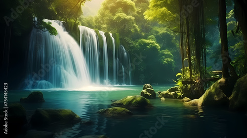 beautiful waterfall © Derby