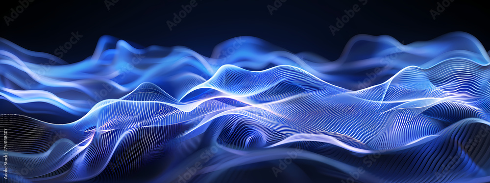 Obraz premium Digital Symphony: The Art of Data Flow