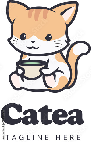 Cat Tea Logo (ID: 754148648)