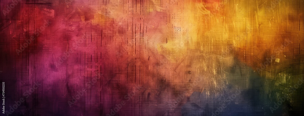 Vibrant Abstract Art Background with Textures