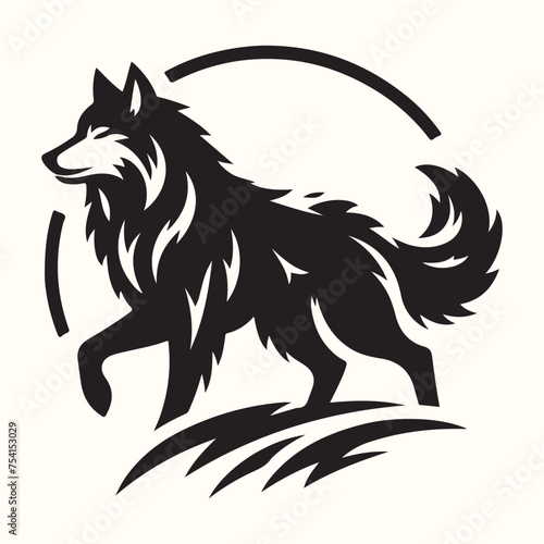 Wolf Animal Silhouette Vector Illustration