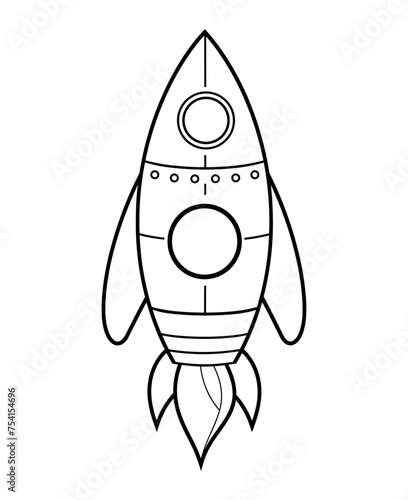 Space ship vector icon. Rocket icon. Startup sign and symbol. Rocket launcher icon