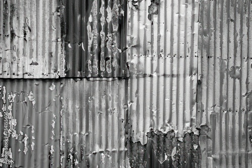 Corrugated metal texture for design