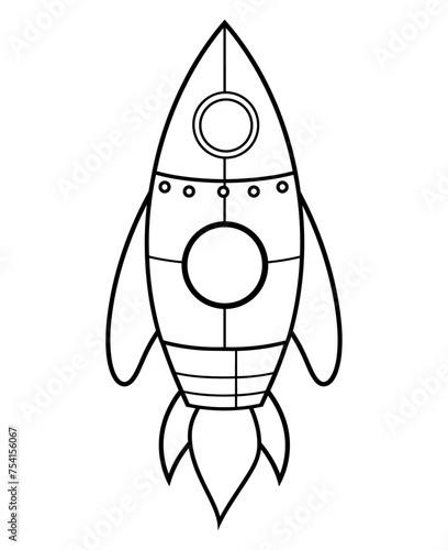 Space ship vector icon. Rocket icon. Startup sign and symbol. Rocket launcher icon