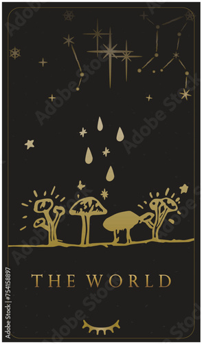 Tarrot designs message single cards 