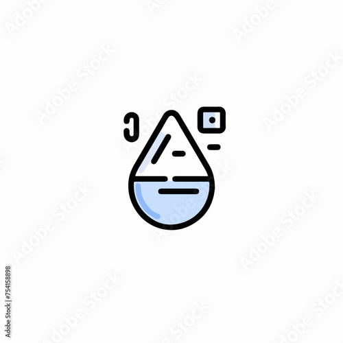 Water droplet symbol, minimal,medical icon