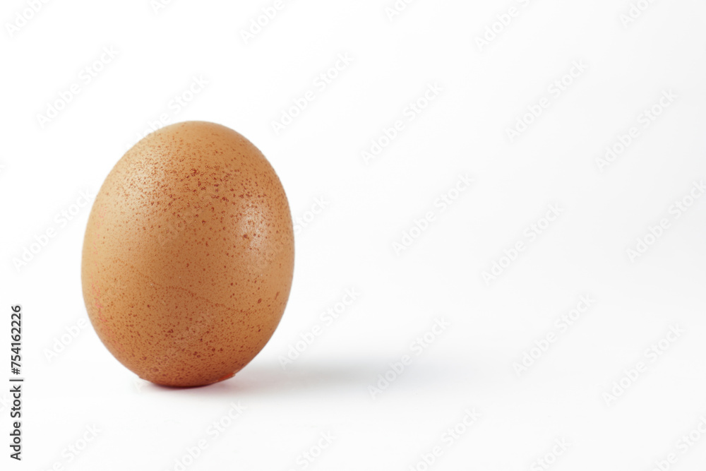 fresh chicken egg standing upright isolated on white background fresh chicken egg standing upright isolated on white background