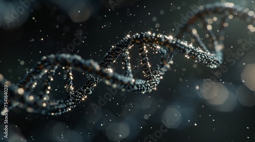 DNA molecules are comprised of two long strands that form a double helix, carrying genetic instructions for the development and functioning of organisms.