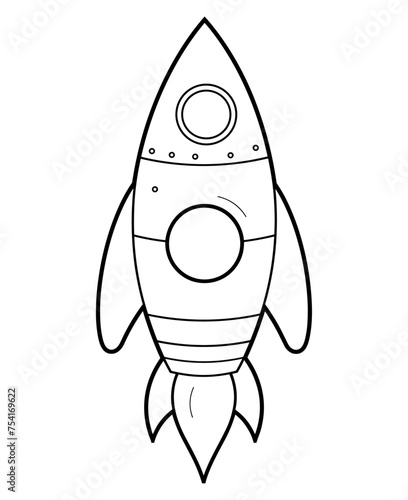 Space ship vector icon. Rocket icon. Startup sign and symbol. Rocket launcher icon