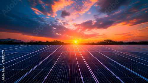 Panel solar energy photovoltaic power roof sun home cell system green house eco industry. generative ai  photo