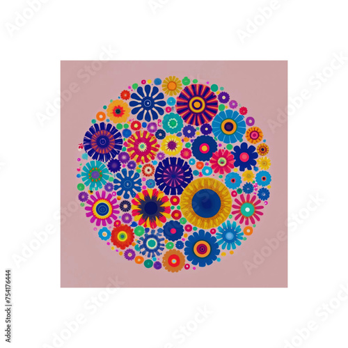 Beautiful flowers int he spring vector illustration
