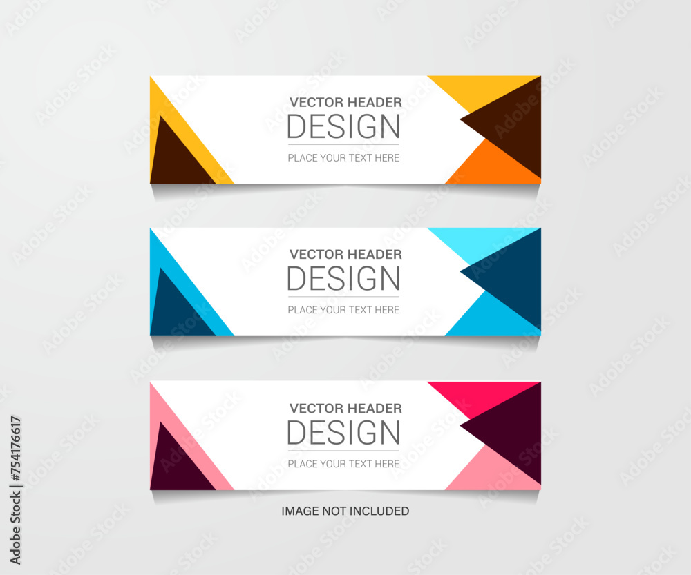 header modern banner web template vector graphic website free vector header modern banner web template vector graphic website free vector