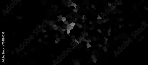 abstarct Pastel white and gray glass broken tile dark background. geometric pattern with 3d shapes vector Illustration. black broken wall paper in decoration.  low poly crystal mosaic background.