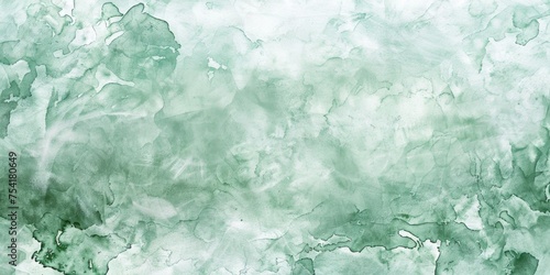 Gray, blue, green, abstract watercolor drawing in pale gray. Generative Ai