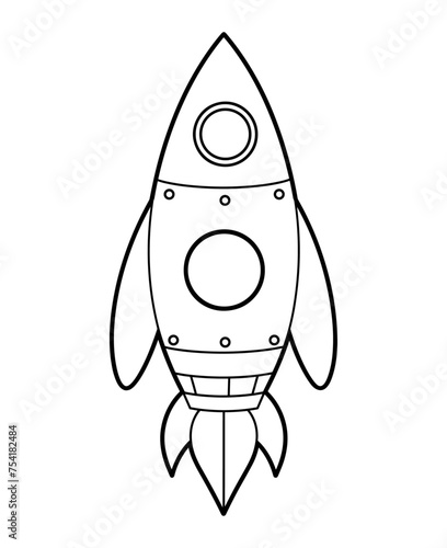 Space ship vector icon. Rocket icon. Startup sign and symbol. Rocket launcher icon