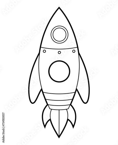 Space ship vector icon. Rocket icon. Startup sign and symbol. Rocket launcher icon