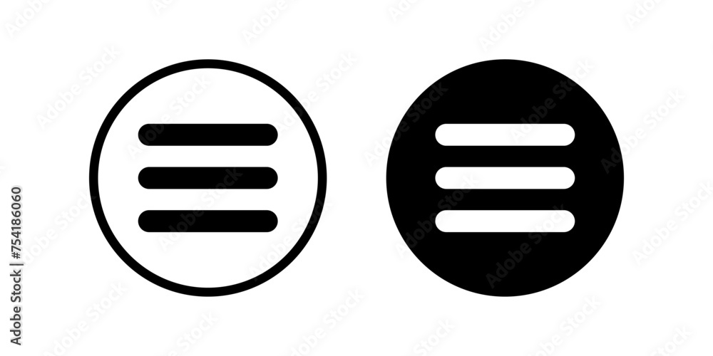 Menu icon. option sign. for mobile concept and web design. vector illustration Menu icon. option sign. for mobile concept and web design. vector illustration