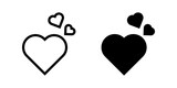 Heart icon. love sign. for mobile concept and web design. vector illustration