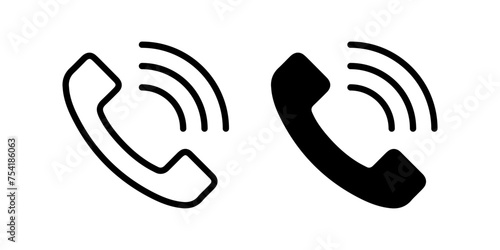 Phone Call icon. Phone sign. for mobile concept and web design. vector illustration