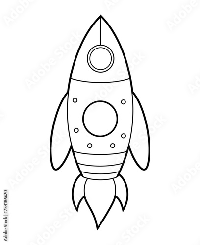 Space ship vector icon. Rocket icon. Startup sign and symbol. Rocket launcher icon
