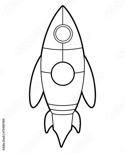 Space ship vector icon. Rocket icon. Startup sign and symbol. Rocket launcher icon