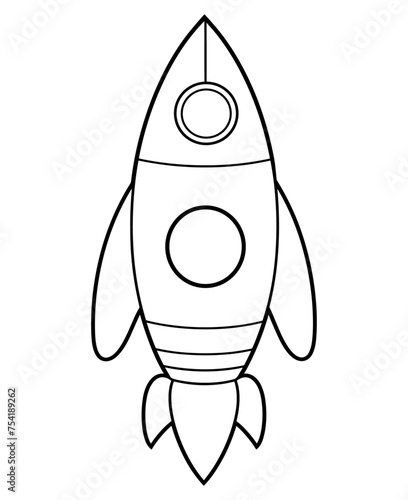 Space ship vector icon. Rocket icon. Startup sign and symbol. Rocket launcher icon