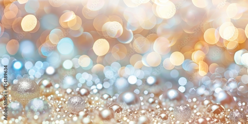 Gorgeous festive background picture glistening with glitter. Generative Ai