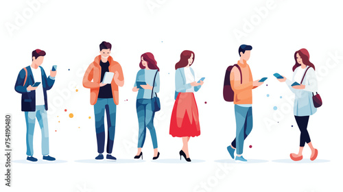 People social media vector illustration