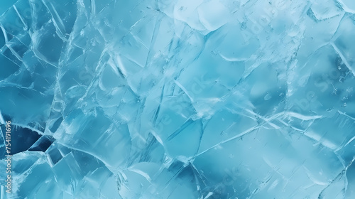 Wallpaper Mural Beautiful winter natural blue frozen surface texture Torontodigital.ca