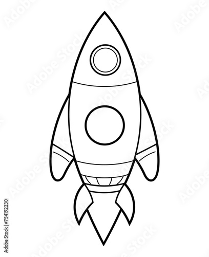 Space ship vector icon. Rocket icon. Startup sign and symbol. Rocket launcher icon