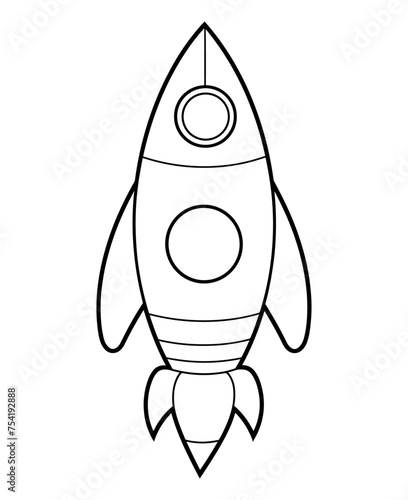 Space ship vector icon. Rocket icon. Startup sign and symbol. Rocket launcher icon
