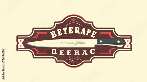 Vintage Retro Knife vector illustration